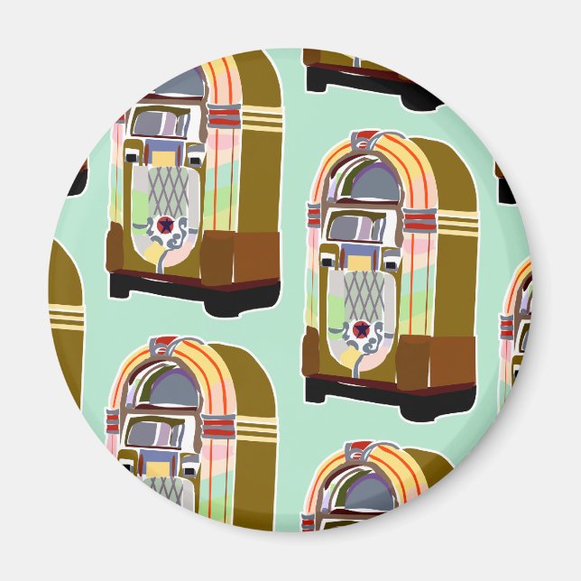 Jumpin Jukebox Pattern Magnet (Vorne)