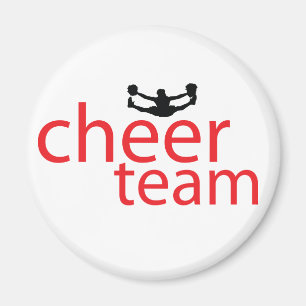 Jumping Cheerleader Team Gear Magnet