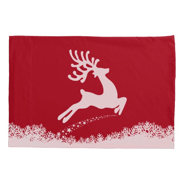 Jumping Deer Pillowcases Kissenbezug (Rückseite)