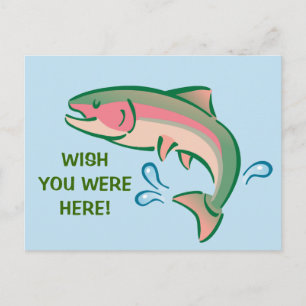 Jumping Fish Postkarte