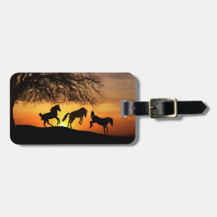 Jumping for Joy Horse Luggage Tag Gepäckanhänger