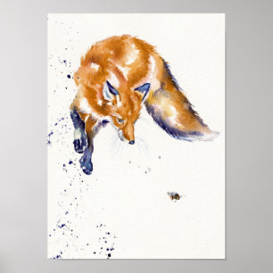 Jumping Fox: "Bienensprung" Poster