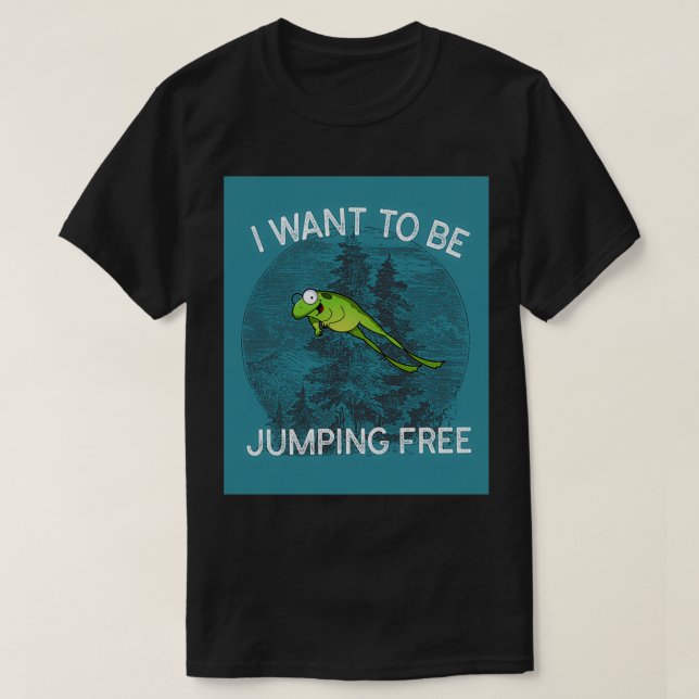 Jumping Frog Jumping Frog von Calaveras Landkreis  T-Shirt (Design vorne)