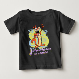 Jumping Igauna auf einem Stick!™ Baby T-shirt
