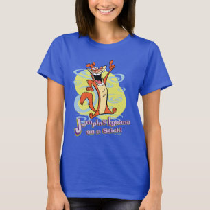 Jumping Igauna auf einem Stick!™ T-Shirt