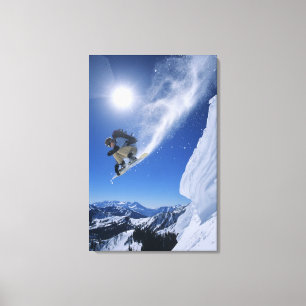 Jumping in Snake Creek Canyon von Clayton 3 Leinwanddruck