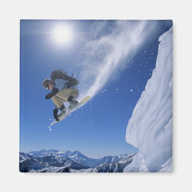 Jumping in Snake Creek Canyon von Clayton 3 Magnet (Vorne)