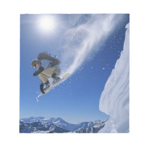 Jumping in Snake Creek Canyon von Clayton 3 Notizblock