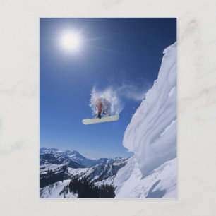 Jumping in Snake Creek Canyon von Clayton Postkarte