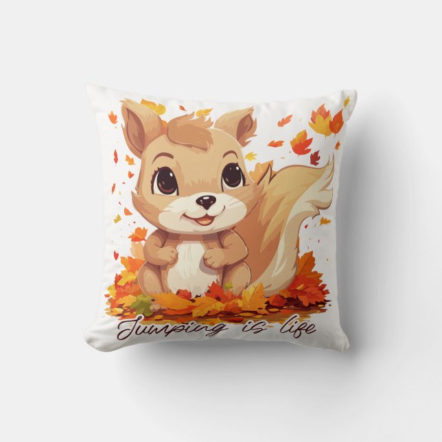 Jumping is life kissen (Vorderseite)