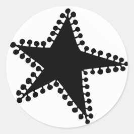 Jumping-Jack Runder Aufkleber