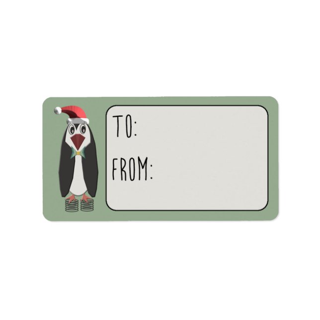 Jumping Jiminy Christmas To From Adressaufkleber (Vorne)