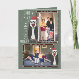 Jumping Jiminy Weihnachts-Fotos - Personalisiert Feiertagskarte