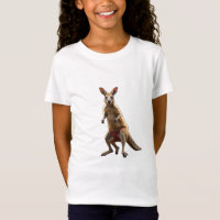 Jumping Joey: Spielerische Kangaroo T - Shirt Desi