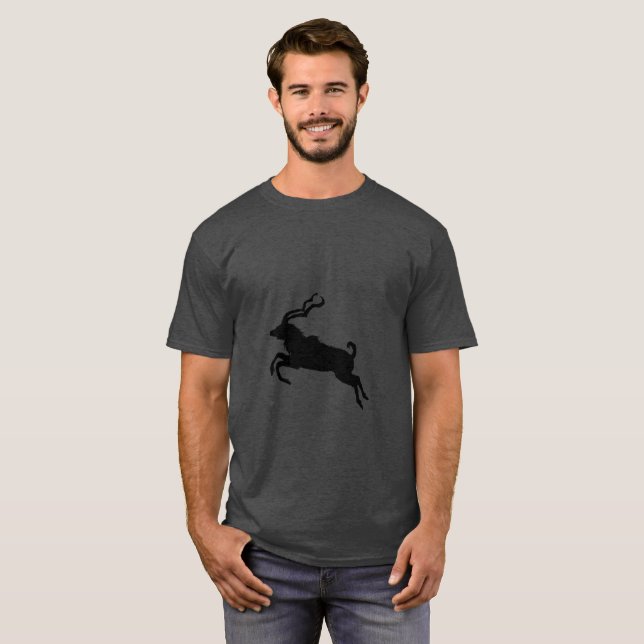 Jumping kudu Silhouette T-Shirt (Vorne ganz)