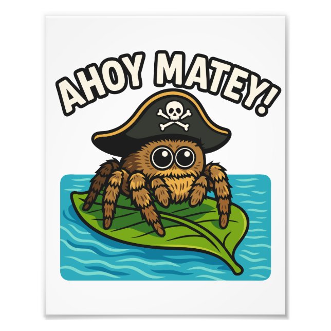 Jumping Pirate Spider Adventure Captain Webbeard Fotodruck (Vorne)