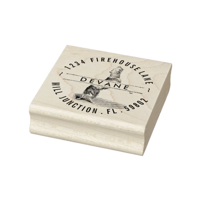 Jumping Pit Bull Terrier Rücksendeadresse Briefmar Gummistempel (Stempel)