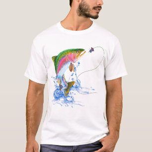 Jumping Rainbow Trout Fishing Lure T-Shirt