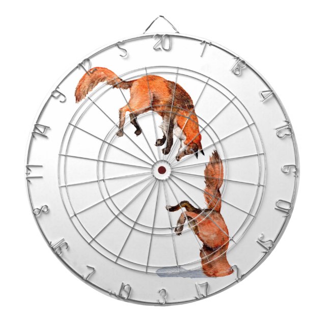 Jumping Red Fox Dartscheibe (vorne)