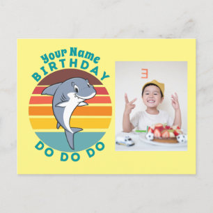 Jumping Shark Birthday  Feiertagspostkarte