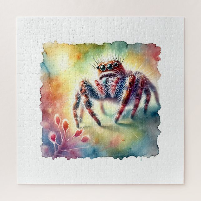 Jumping Spider 170624AREF114 - Watercolor Puzzle (Vertikal)