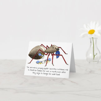 Jumping Spider Mother's Day Card Karte