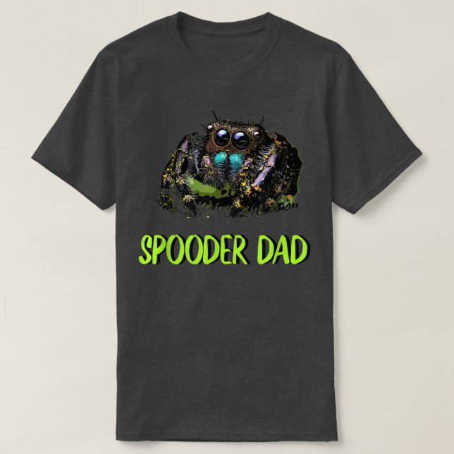 Jumping Spider Vater, Spooder Vater, Väter Day Men T-Shirt (Design vorne)