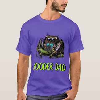 Jumping Spider Vater Spooder Vater Väter Day Mens T-Shirt