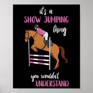 Jumping Things Reitpferd Lover Horsebac anzeigen Poster