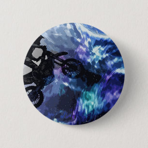 Jumping through Space - Motocross Rider Button