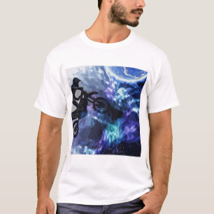 Jumping through Space - Motocross Rider T-Shirt