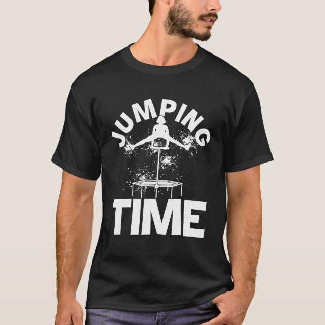 Jumping Time Training Trampoline Fan Jumping Cardi T-Shirt (Vorderseite)