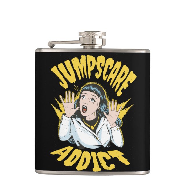 Jumpscare Addict  Flachmann (Vorderseite)