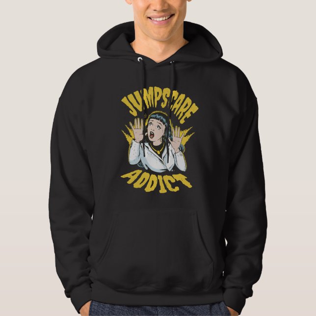  Jumpscare Addict  Hoodie (Vorderseite)