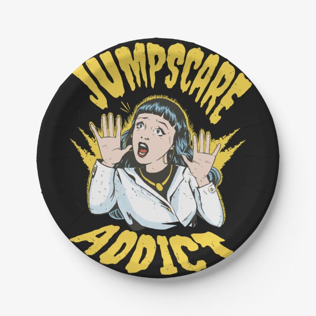  Jumpscare Addict  Pappteller (Vorderseite)