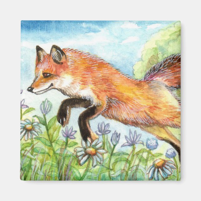 Jumpy Fox Magnet (Vorne)