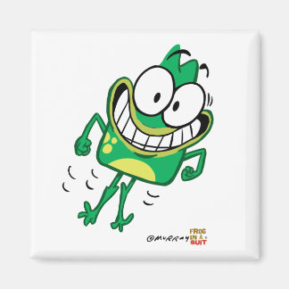 Jumpy Peete Square Magnet