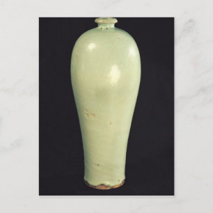 Jun 'Meiping' Vase mit blaugrüner Verglasung Postkarte