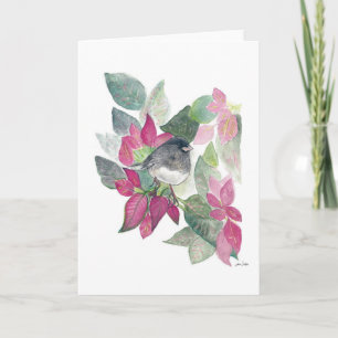 Junco Bird Blume Card Karte