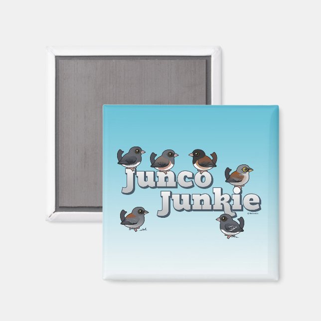 Junco Junkie Magnet (Vorderseite/Rückseite)