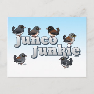 Junco Junkie Postkarte