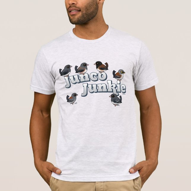 Junco Junkie T-Shirt (Vorderseite)