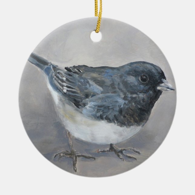 Junco Snowbird Bird Kunst-Museum Keramik Ornament (Vorne)