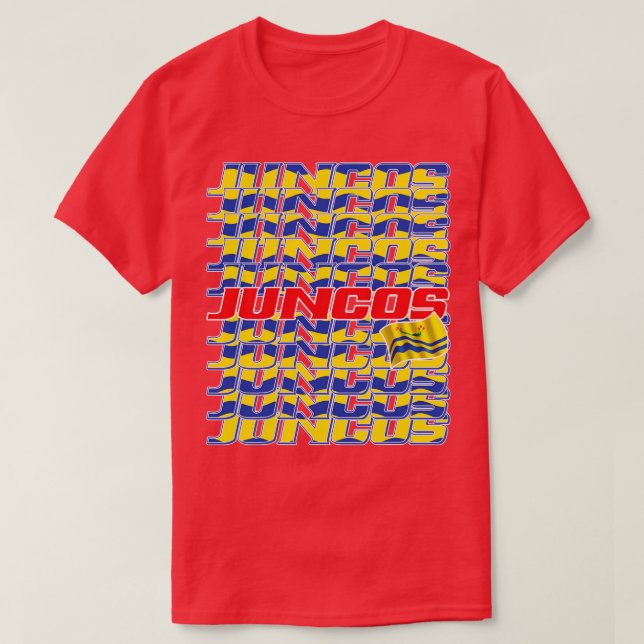 Juncos-Kaskade-Text 2 T-Shirt (Design vorne)