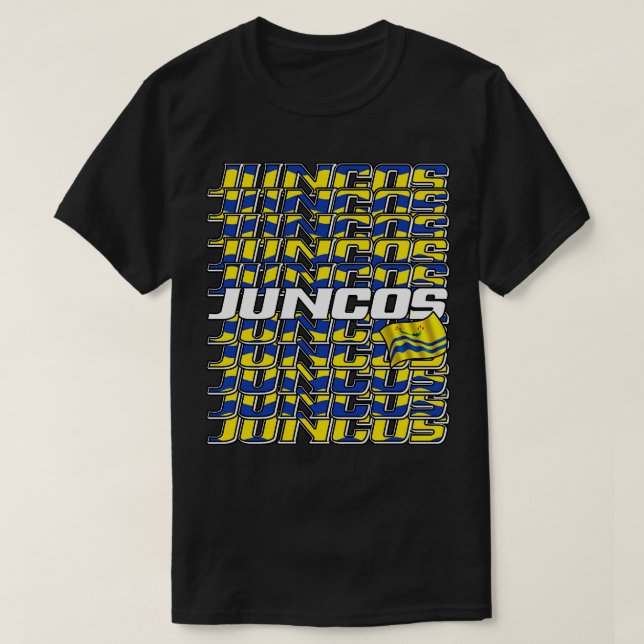 Juncos-Kaskade-Text 3 T-Shirt (Design vorne)