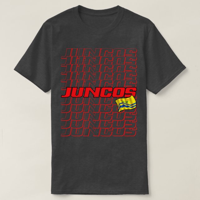 Juncos-Kaskade-Text T-Shirt (Design vorne)