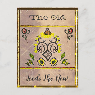 Junction Card Nr. 11: Das Alte füttre das Neue Postkarte