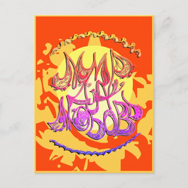 Junction Card Nr. 12a "Peace and Liebe" (in russis Postkarte (Vorderseite)