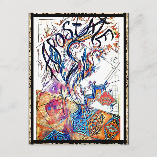 Junction Card Nr. 14. Apostate farbenfroh Zeichnen Postkarte (Vorderseite)