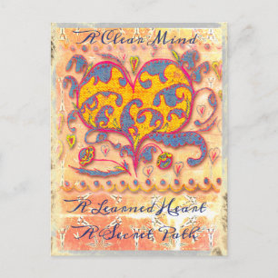 Junction Card Nr. 17: Clear Mind, Learned Heart Postkarte